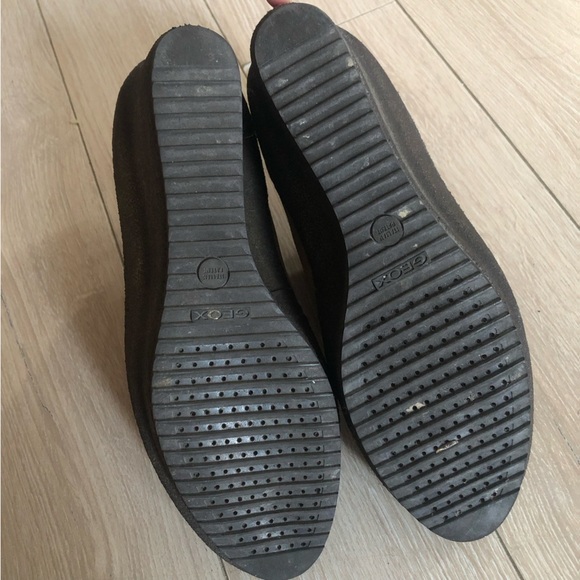 Geox x Patrick Cox Suede Wedge Heel Shoes in Beige Size 39EU Made in Italy - Picture 5 of 10